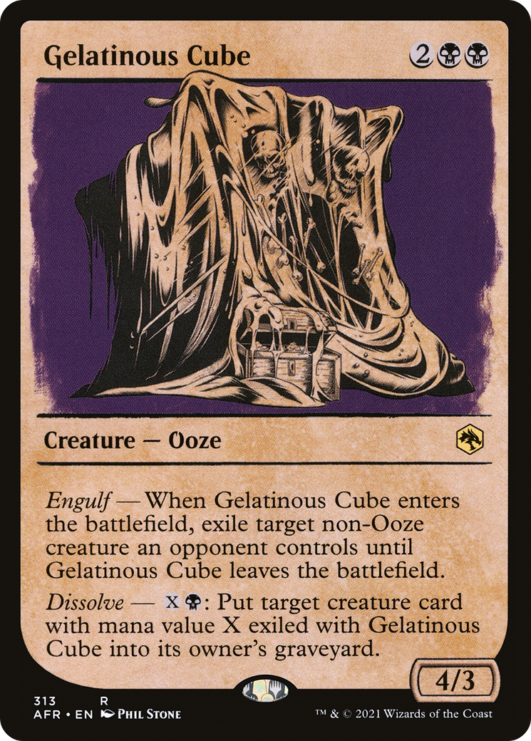 {R} Gelatinous Cube (Showcase) [Dungeons & Dragons: Adventures in the Forgotten Realms][AFR 313]