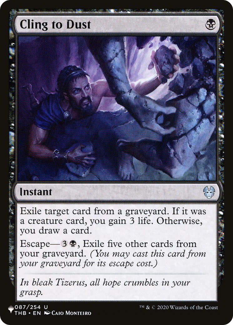 Cling to Dust [LIST 087/254]