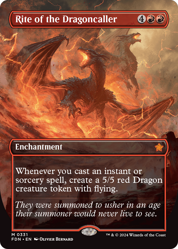 {@R} Rite of the Dragoncaller (Borderless) [Foundations][FDN 331]