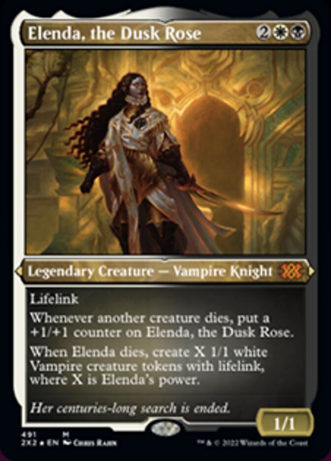 {R} Elenda, the Dusk Rose (Foil Etched) [Double Masters 2022][2X2 491]