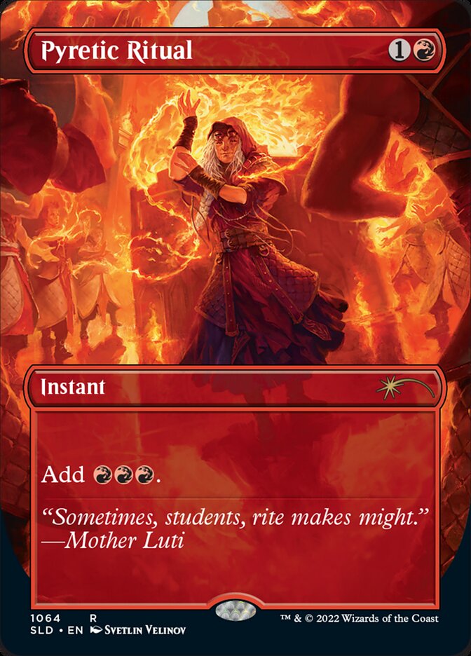 {R} Pyretic Ritual (Borderless) [Secret Lair Drop Series][SLD 1064] - Misty Mountain Games
