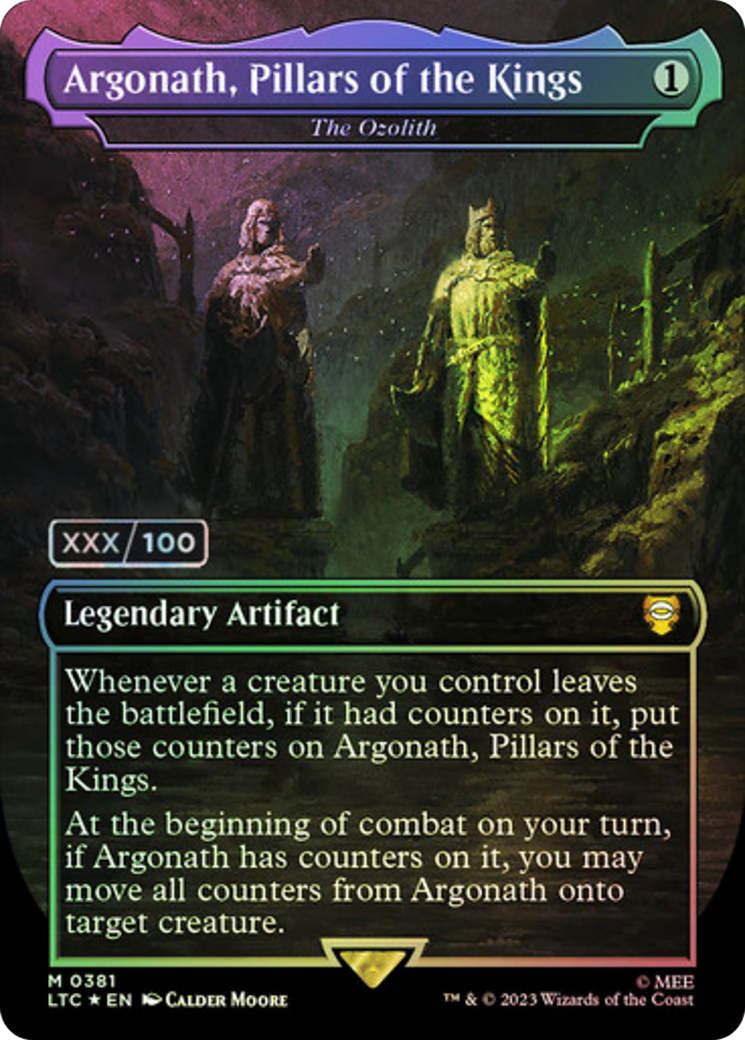 {R} Argonath, Pillars of the Kings - The Ozolith (Serialized) [The Lord of the Rings: Tales of Middle-Earth Commander][SR LTC 381]