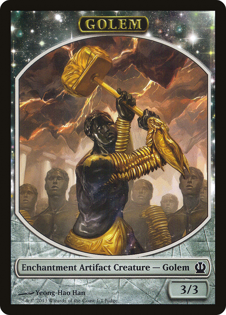 {T} Golem Token [Judge Gift Cards 2013][TJ13 009] - Misty Mountain Games