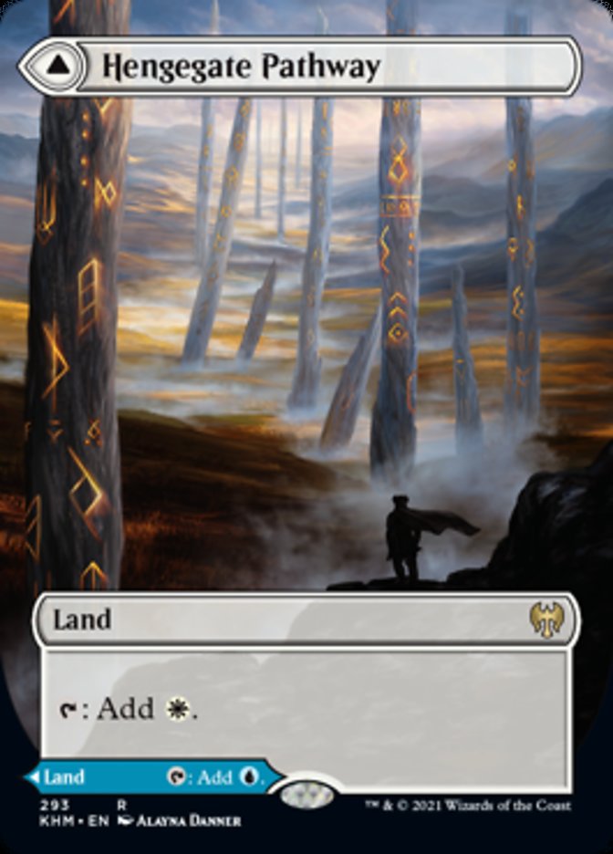 {R} Hengegate Pathway // Mistgate Pathway (Borderless Alternate Art) [Kaldheim][KHM 293]