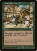 {C} Monstrous Growth (With Flavor Text) [Portal][POR 173]