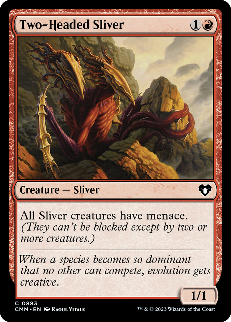 {C} Two-Headed Sliver [Commander Masters][CMM 883]