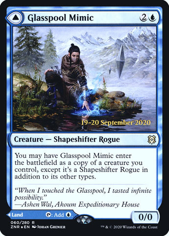 {R} Glasspool Mimic // Glasspool Shore [Zendikar Rising Prerelease Promos][PR ZNR 060]