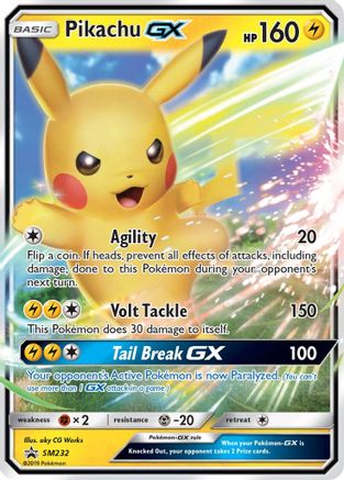 [PKM] Pikachu GX (SM232) [Sun & Moon: Black Star Promos]