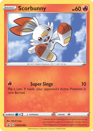 [PKM] Scorbunny (SWSH002) [Sword & Shield: Black Star Promos]