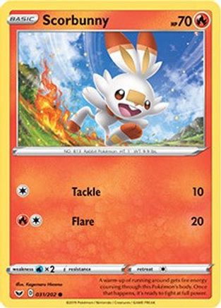 [PKM-R] Scorbunny (031/202) (Premium Collection) [Sword & Shield: Base Set]