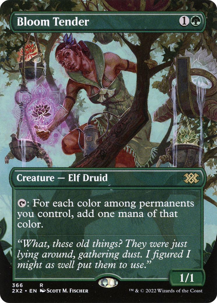 {R} Bloom Tender (Borderless Alternate Art) [Double Masters 2022][2X2 366]