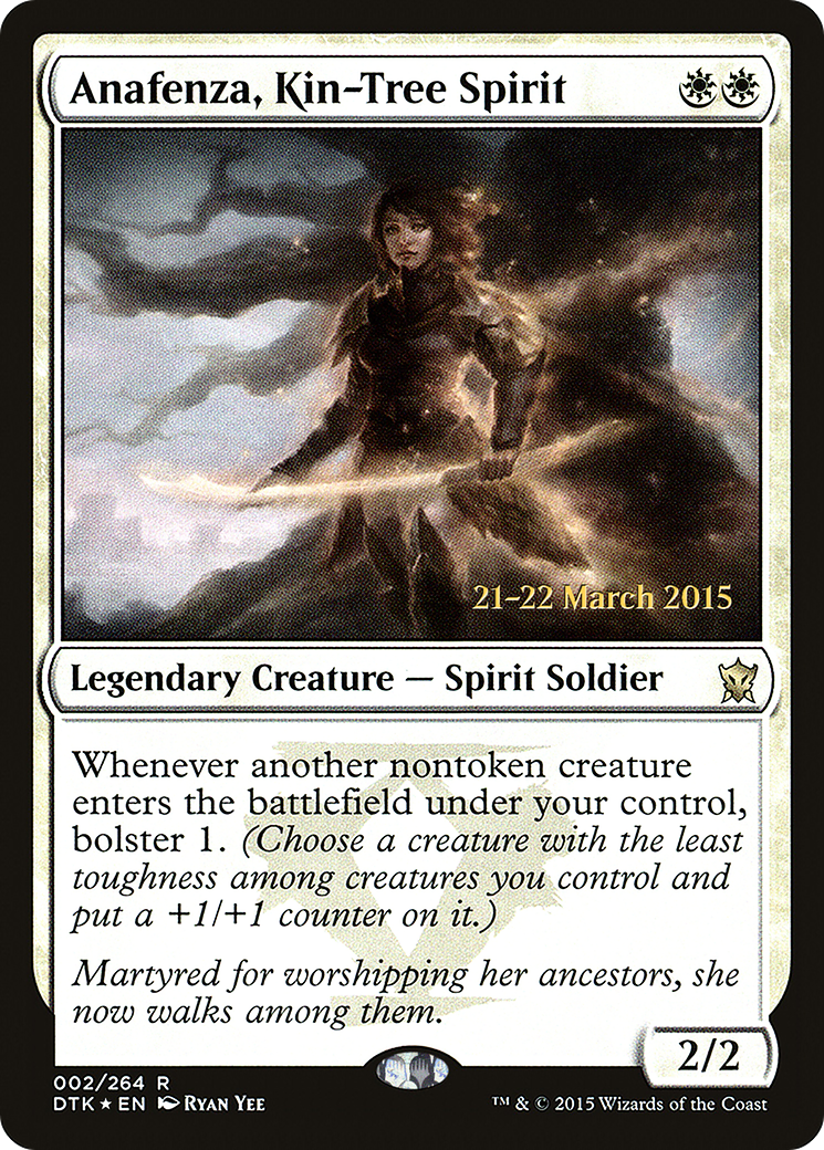 {R} Anafenza, Kin-Tree Spirit [Dragons of Tarkir Prerelease Promos][PR DTK 002]