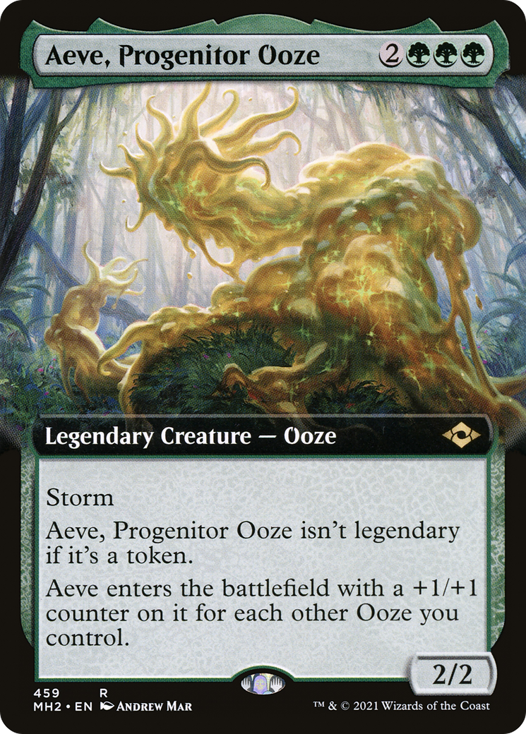 {R} Aeve, Progenitor Ooze (Extended Art) (Foil): (Extended Art) [Modern Horizons 2] [MH2 459]