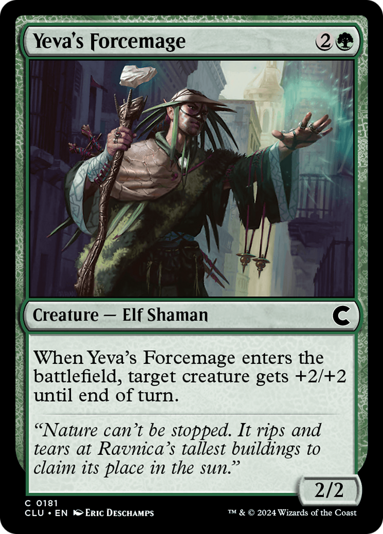 {C} Yeva's Forcemage [Ravnica: Clue Edition][CLU 181]