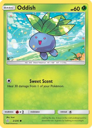 [PKM-C] Oddish (2/236) [Sun & Moon: Cosmic Eclipse]
