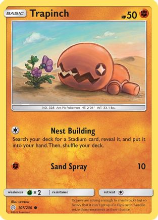 [PKM] Trapinch (107/236) [Sun & Moon: Cosmic Eclipse]