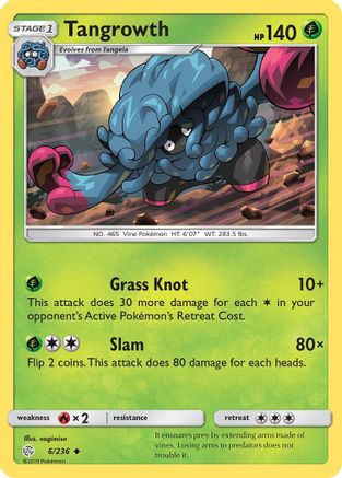 [PKM] Tangrowth (6/236) [Sun & Moon: Cosmic Eclipse]