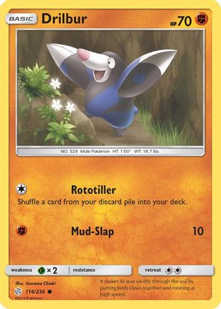 [PKM] Drilbur (114/236) [Sun & Moon: Cosmic Eclipse]