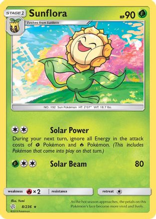 [PKM-R] Sunflora (8/236) [Sun & Moon: Cosmic Eclipse]