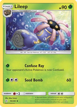 [PKM] Lileep (10/236) [Sun & Moon: Cosmic Eclipse]
