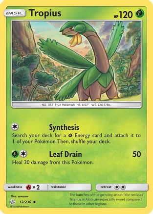 [PKM-C] Tropius (12/236) [Sun & Moon: Cosmic Eclipse]