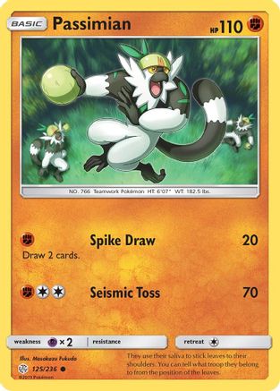 [PKM-C] Passimian (125/236) [Sun & Moon: Cosmic Eclipse]