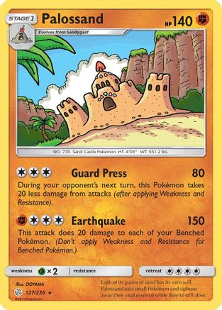 [PKM] Palossand (127/236) [Sun & Moon: Cosmic Eclipse]