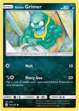 [PKM] Alolan Grimer (130/236) [Sun & Moon: Cosmic Eclipse]