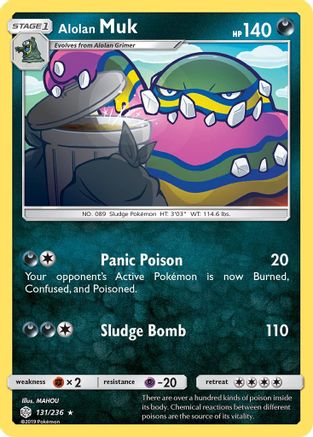 [PKM-R] Alolan Muk (131/236) [Sun & Moon: Cosmic Eclipse]