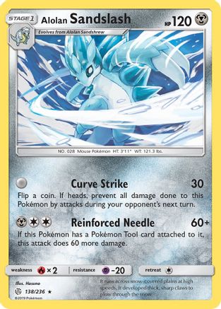 [PKM] Alolan Sandslash (138/236) [Sun & Moon: Cosmic Eclipse]