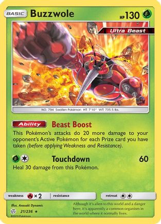 [PKM] Buzzwole (21/236) [Sun & Moon: Cosmic Eclipse]