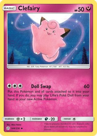 [PKM] Clefairy (144/236) [Sun & Moon: Cosmic Eclipse]