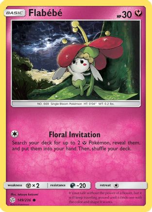 [PKM] Flabebe (149/236) [Sun & Moon: Cosmic Eclipse]