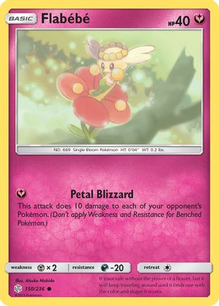 [PKM] Flabebe (150/236) [Sun & Moon: Cosmic Eclipse]