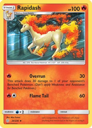 [PKM] Rapidash (24/236) [Sun & Moon: Cosmic Eclipse]