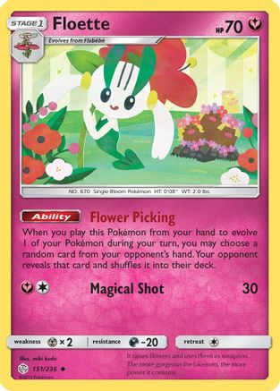 [PKM] Floette (151/236) [Sun & Moon: Cosmic Eclipse]