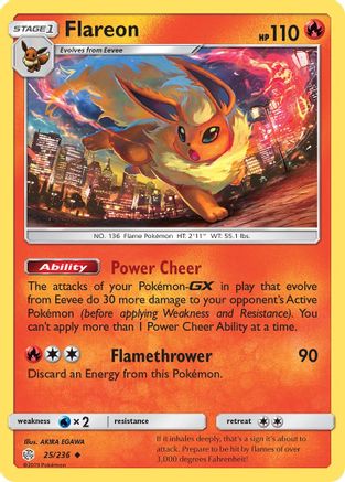 [PKM] Flareon (25/236) [Sun & Moon: Cosmic Eclipse]