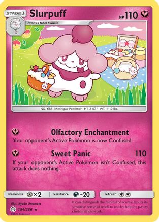 [PKM] Slurpuff (154/236) [Sun & Moon: Cosmic Eclipse]