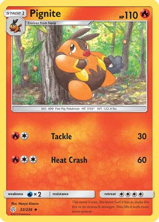 [PKM] Pignite (32/236) [Sun & Moon: Cosmic Eclipse]