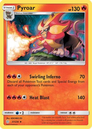 [PKM] Pyroar (37/236) [Sun & Moon: Cosmic Eclipse]