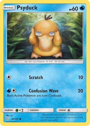 [PKM] Psyduck (40/236) [Sun & Moon: Cosmic Eclipse]