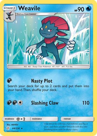 [PKM] Weavile (44/236) [Sun & Moon: Cosmic Eclipse]