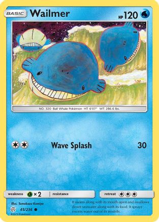 [PKM] Wailmer (45/236) [Sun & Moon: Cosmic Eclipse]