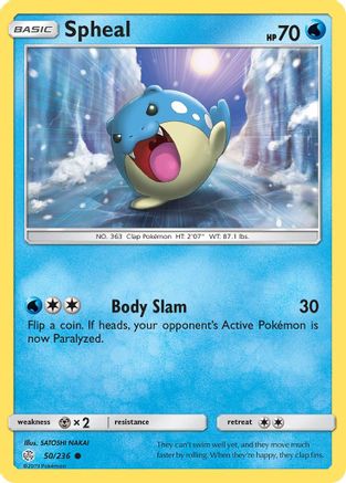 [PKM-C] Spheal (50/236) [Sun & Moon: Cosmic Eclipse]