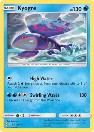 [PKM-R] Kyogre (53/236) [Sun & Moon: Cosmic Eclipse]