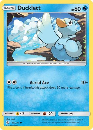 [PKM] Ducklett (59/236) [Sun & Moon: Cosmic Eclipse]