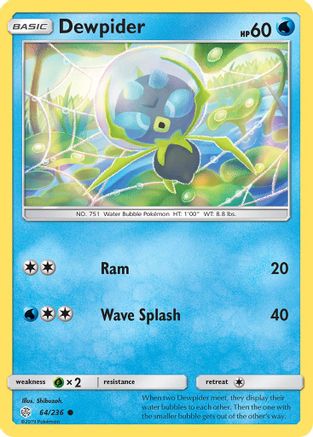 [PKM] Dewpider (64/236) [Sun & Moon: Cosmic Eclipse]