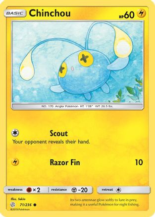 [PKM] Chinchou (71/236) [Sun & Moon: Cosmic Eclipse]