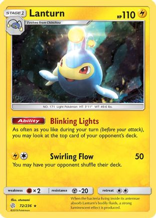 [PKM] Lanturn (72/236) [Sun & Moon: Cosmic Eclipse]