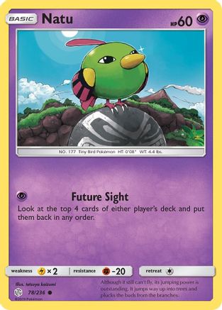 [PKM] Natu (78/236) [Sun & Moon: Cosmic Eclipse]